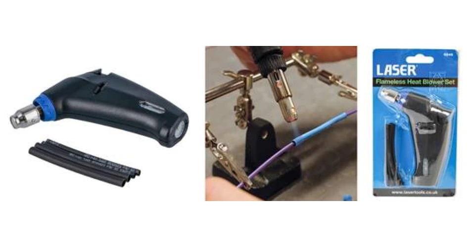 Butane-powered flameless hot air blower from Laser