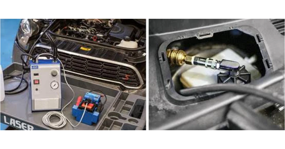 High-pressure brake bleeder from Laser Tools