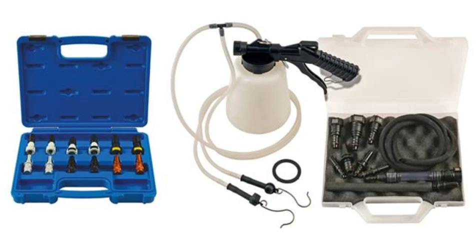 Laser add pneumatic bleeding kit for diesel systems