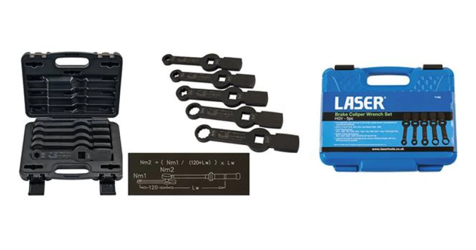 Laser adds tough HGV brake caliper bolt wrench set 