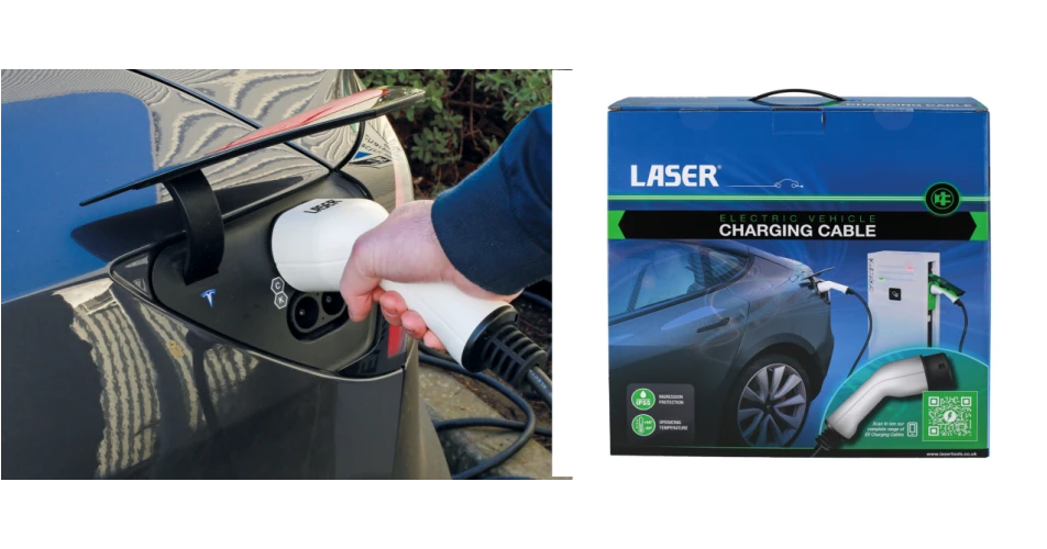 Comprehensive EV charging cable range from Laser 