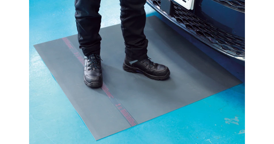Laser insulated matting provides protection for EV technicians