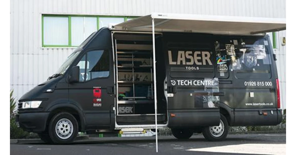 Build your tool sales potential with the Laser demonstration van