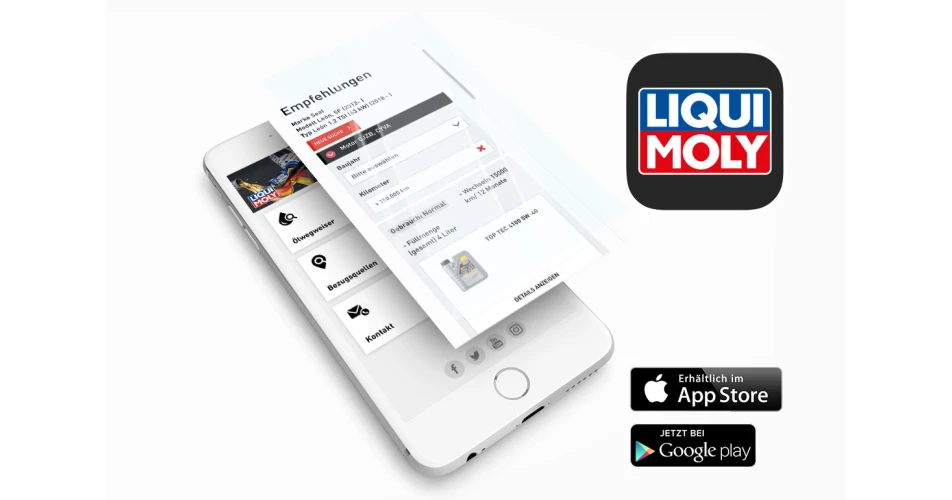 New LIQUI MOLY oil finder app