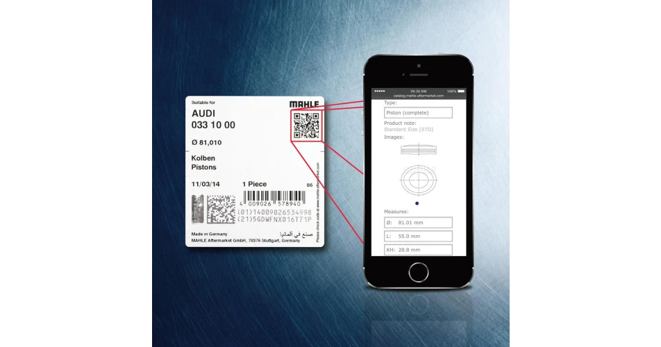 MAHLE adds packaging QR codes