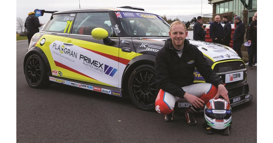 NGK sponsored MINI CHALLENGE car hits the track