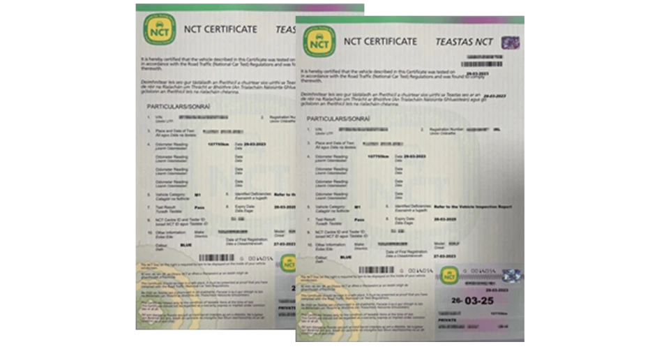 New look NCT Certificate now in circulation&nbsp;