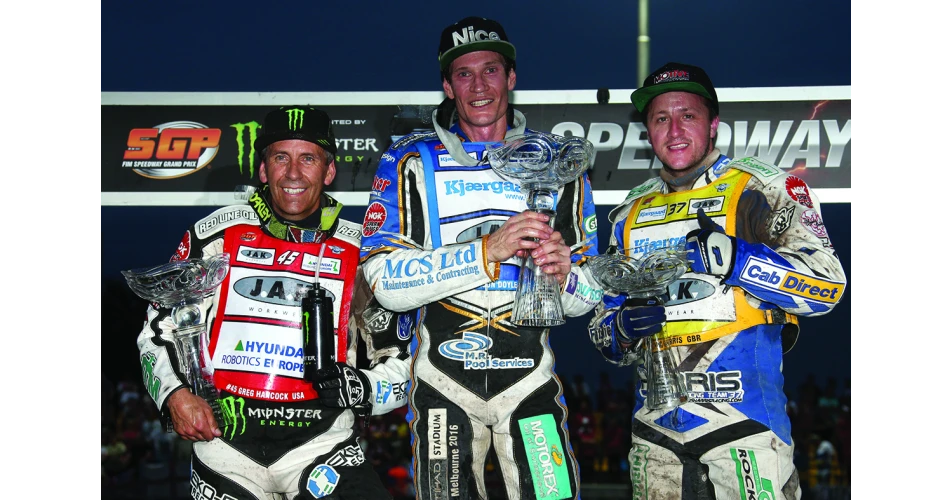 NGK sponsored speedway star set to take title