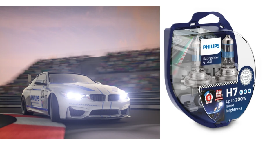 PHILIPS RacingVision GT200 Halogen Headlight Info (200% more Brightness  than RacingVision Bulbs) 