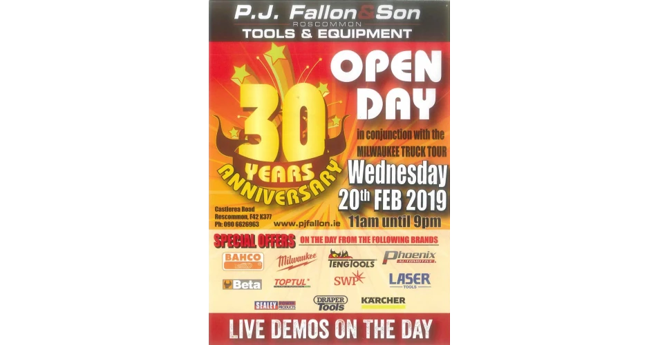 PJ Fallon &amp; Son 30 Anniversary Open Day