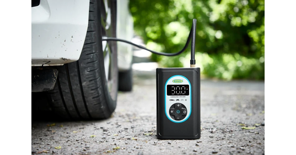 Ring launches cordless tyre inflator