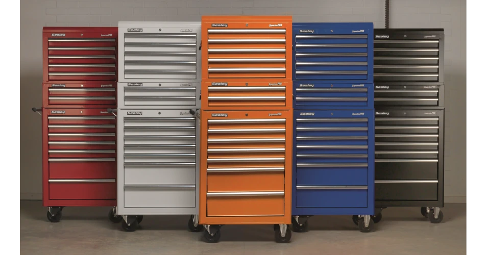 Colourful Tool Chests and Rollcabs from Sealey