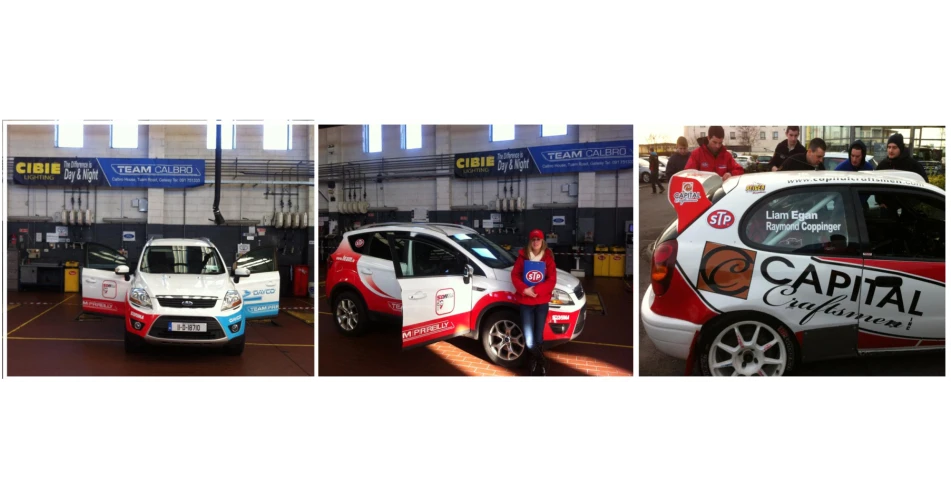 Team P R Reilly on the rally trail in Galway 