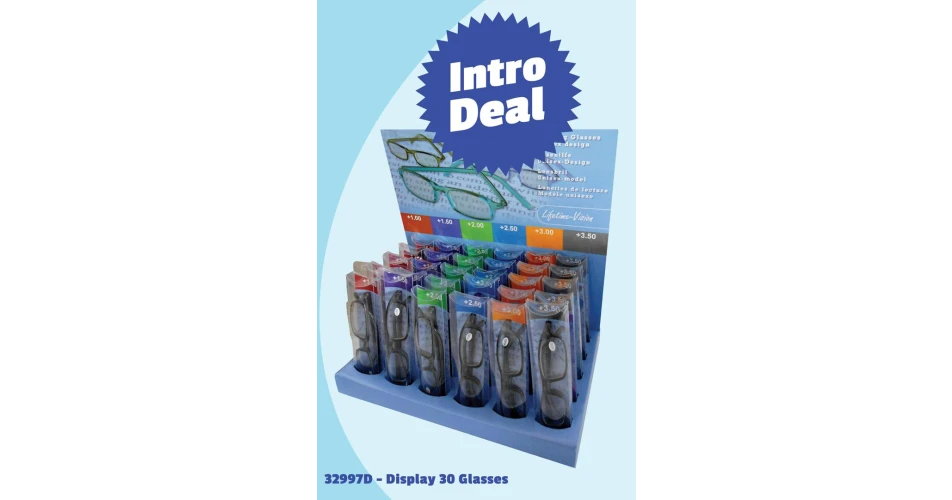Seeing is believing. Team P R Reilly launch Lifetime Reading Glasses promotion 