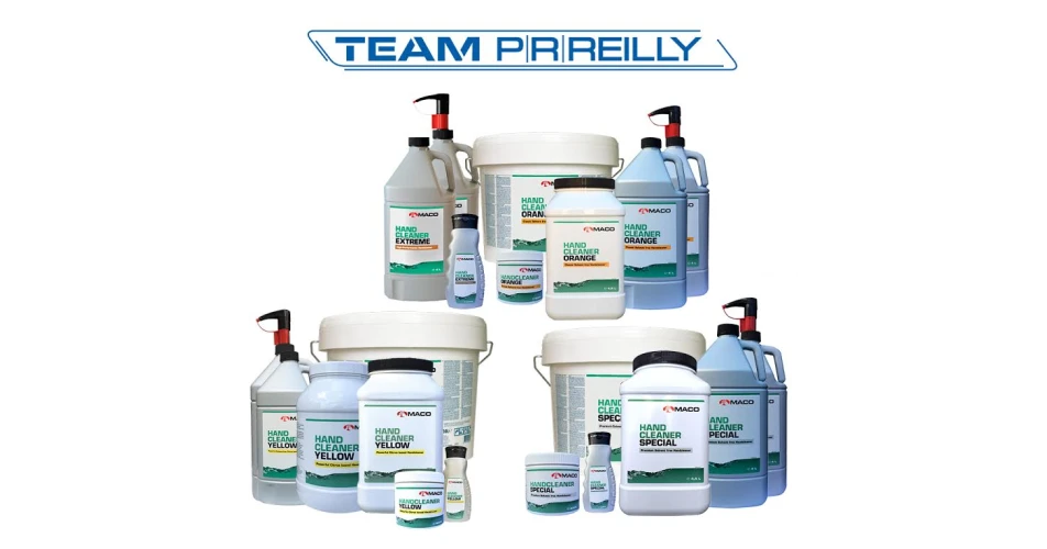 Team P R Reilly introduces Maco Hand Cleaner range 