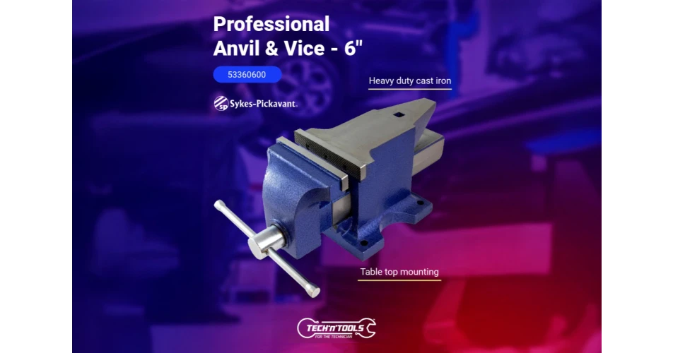 Stability and speed with the Sykes-Pickavant Professional Anvil and Vice