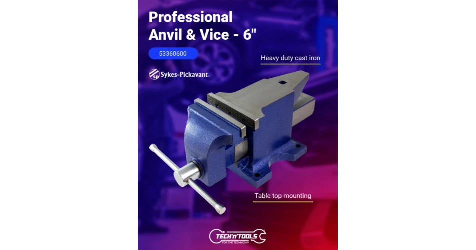 Stability and speed with the Sykes-Pickavant Professional Anvil and Vice