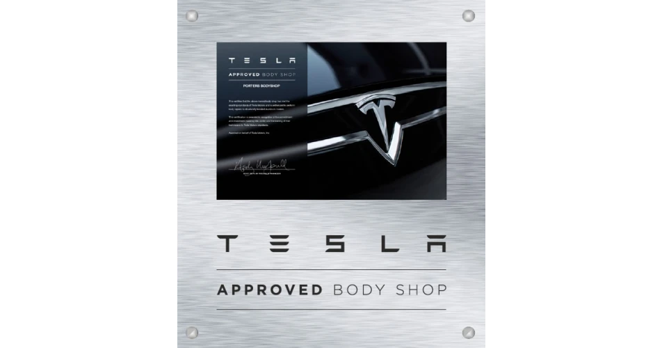 Porters Bodyshop approved for Tesla accident repairs