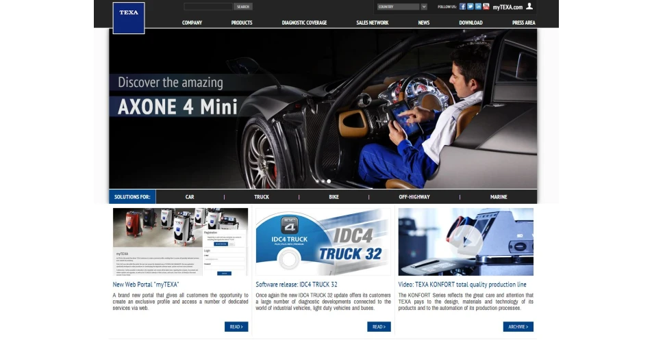 TEXA launches new website
