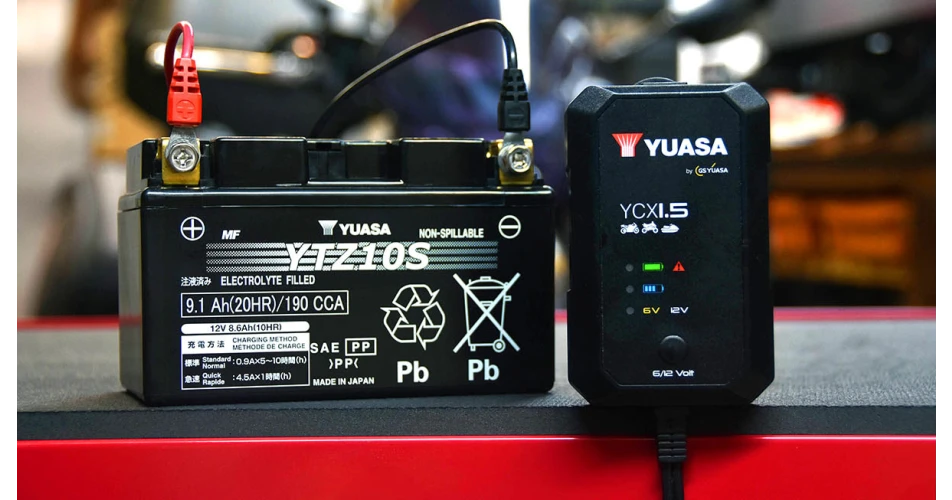 Yuasa YCX1.5 charger keeps motorcycle batteries in peak condition&nbsp;