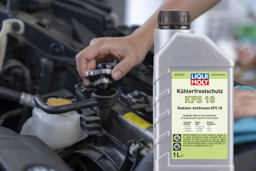 Everything green to go with LIQUI MOLY KFS 18 Radiator Coolant