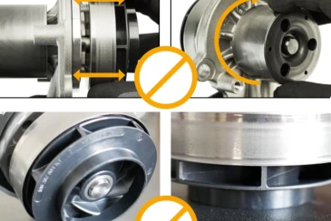 Dry testing damage on electric water pumps