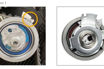 Variations in VAG tensioner pulleys