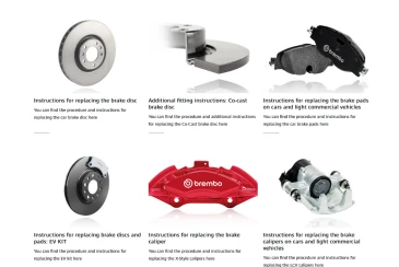 Car fitting section added to Brembo parts website 
