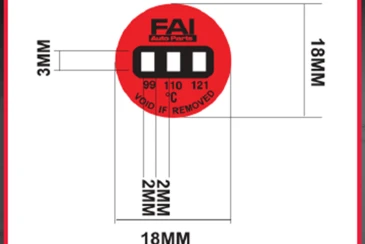 Irreversible Temp Engine Stickers from FAI 