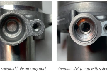 REPXPERT team shows INA VAG pump advantage 