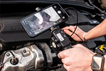 Inspect hard to access areas with the Powerhand flexible camera