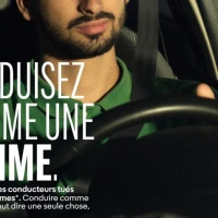 French road safety campaign urges men to drive like women